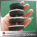 POT01-42 NdFeB rubber coating magnets /Neodymium Holding magnets/rubber coated magnets with 25 kg pull force